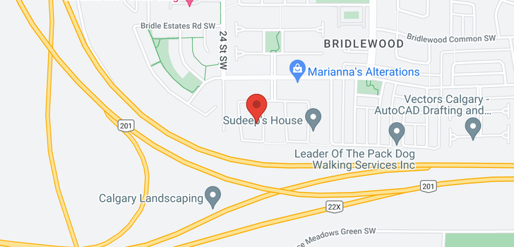 map of 2079 Bridlemeadows Manor SW